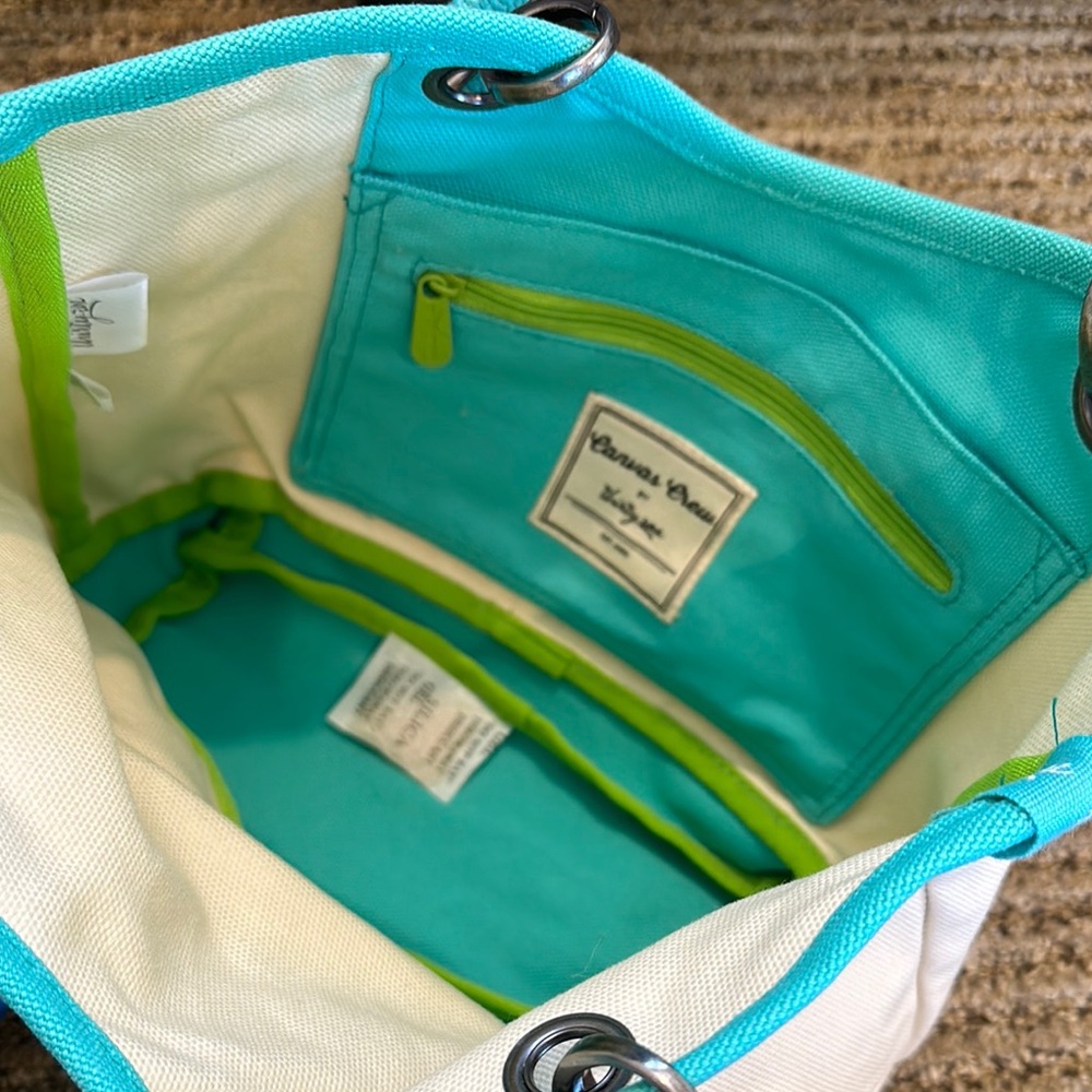Thirty-One Canvas Crew small tote bag - Picture 3 of 8